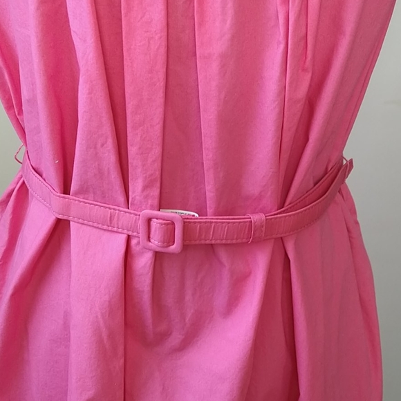 NWT Gap Pink Belted Cotton Sun Dress - Picture 7 of 10